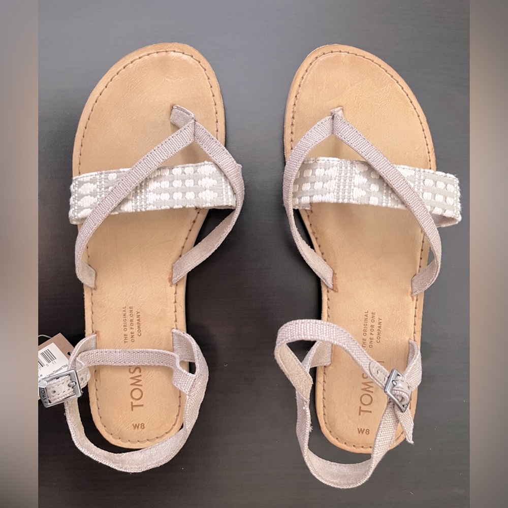 Toms “Lexie” canvas sandals with strap